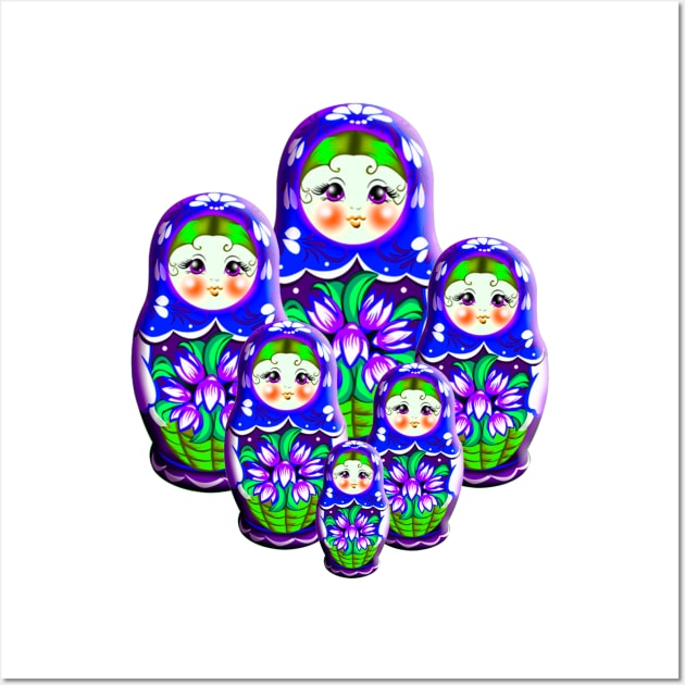 Russian nesting dolls Wall Art by Sveteroc